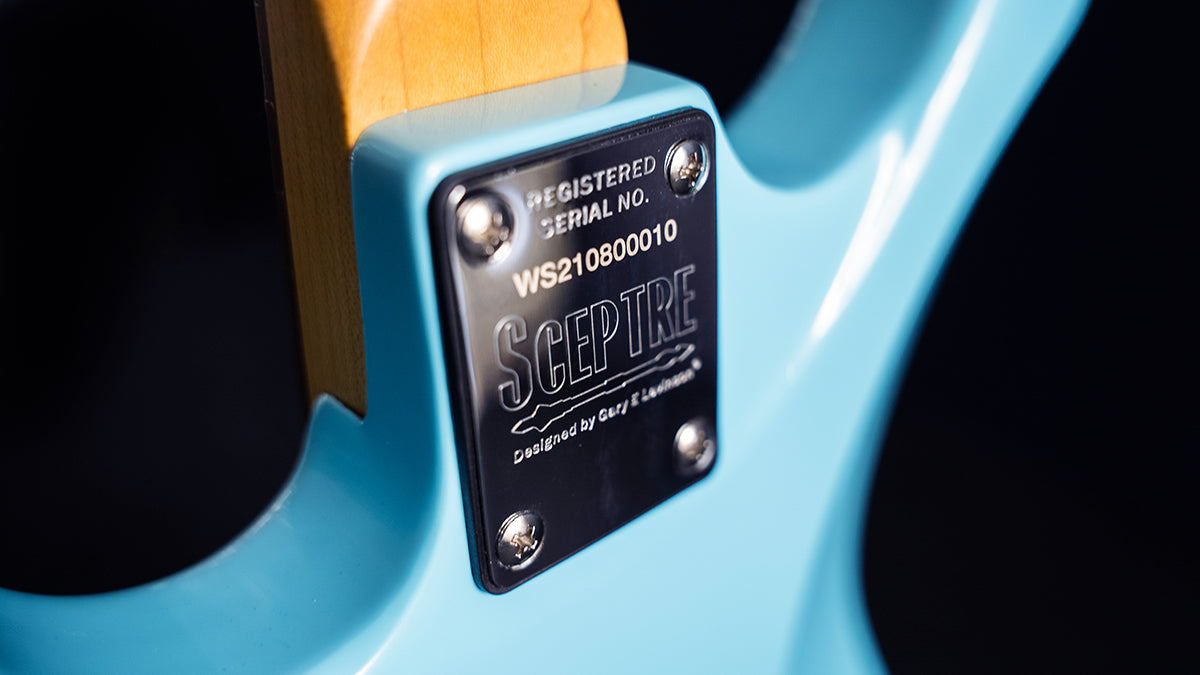 Sceptre Ventana Standard Double Cutaway Sonic Blue Electric Guitar