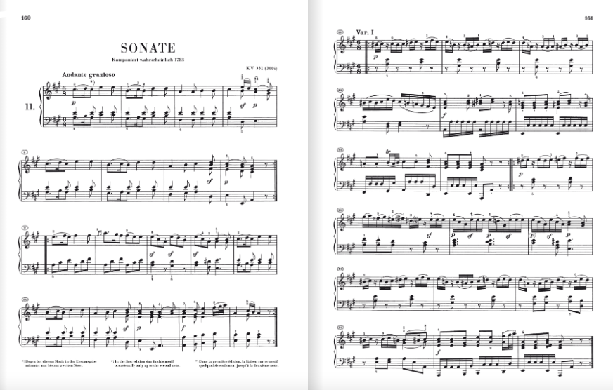 Mozart - Piano Sonatas Volume 2 Urtext Book