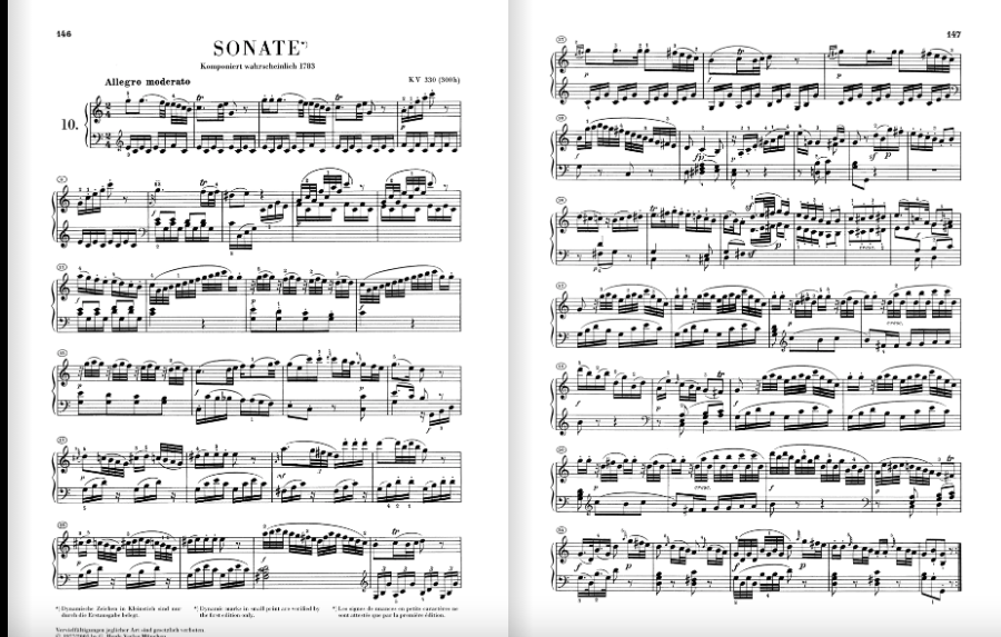 Mozart - Piano Sonatas Volume 2 Urtext Book