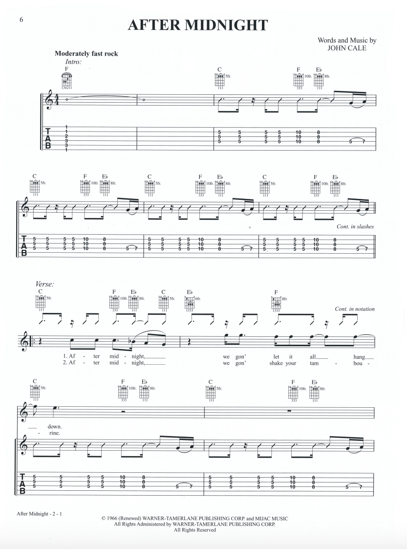 Greatest Easy Rock Guitar Guitar Tab Book (73 Songs)