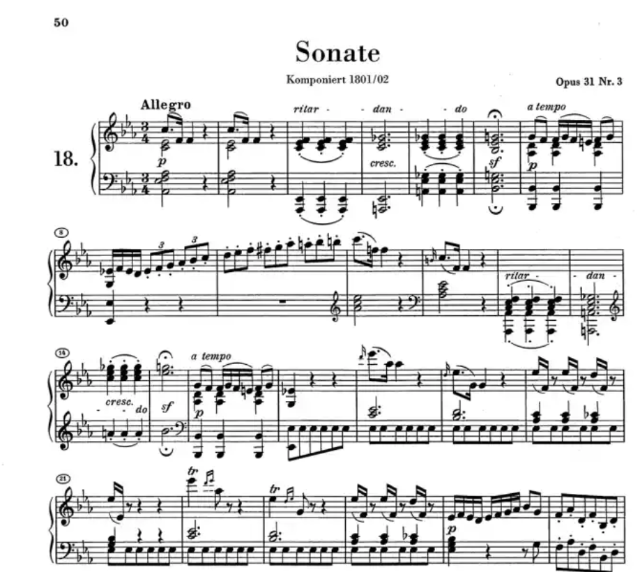 Beethoven - Sonatas Volume 2 Piano Urtext Edition Book (Without Fingering)