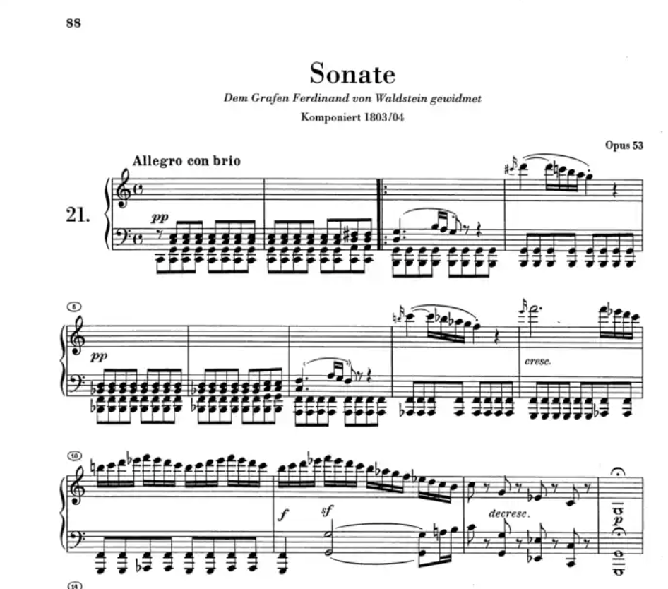 Beethoven - Sonatas Volume 2 Piano Urtext Edition Book (Without Fingering)