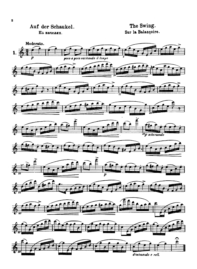 Koehler - 25 Romantic Etudes Op 66 For Flute