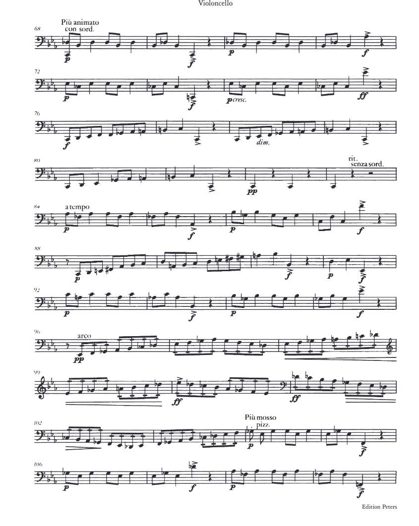 Sergei Prokofiev - Ballade for Cello and Piano Op. 15 Book (New Release)
