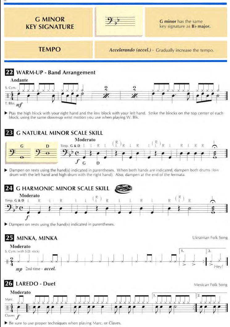 Standard Of Excellence -Timpani/Aux Percussion Book 2 (Book/Ola)
