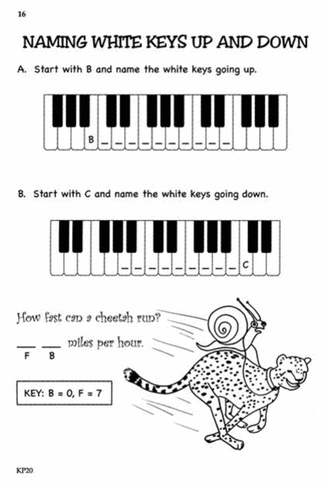 Bastien Theory Boosters - Naming White Keys Book