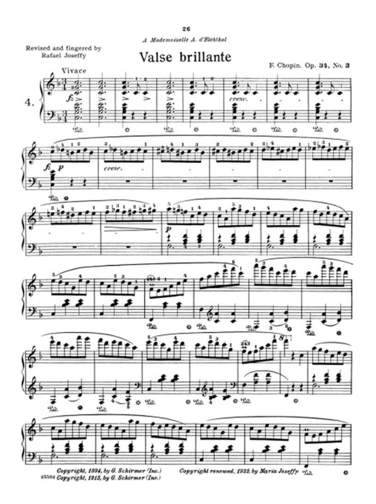 Chopin - Waltzes For Piano Book