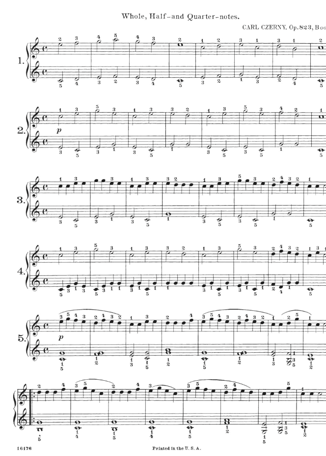 Czerny - The Little Pianist Op 823 Book