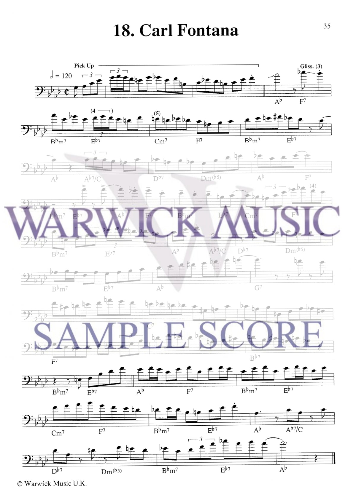 Mark Nightingale - Jazz @ Etudes Trombone Bass Clef Book