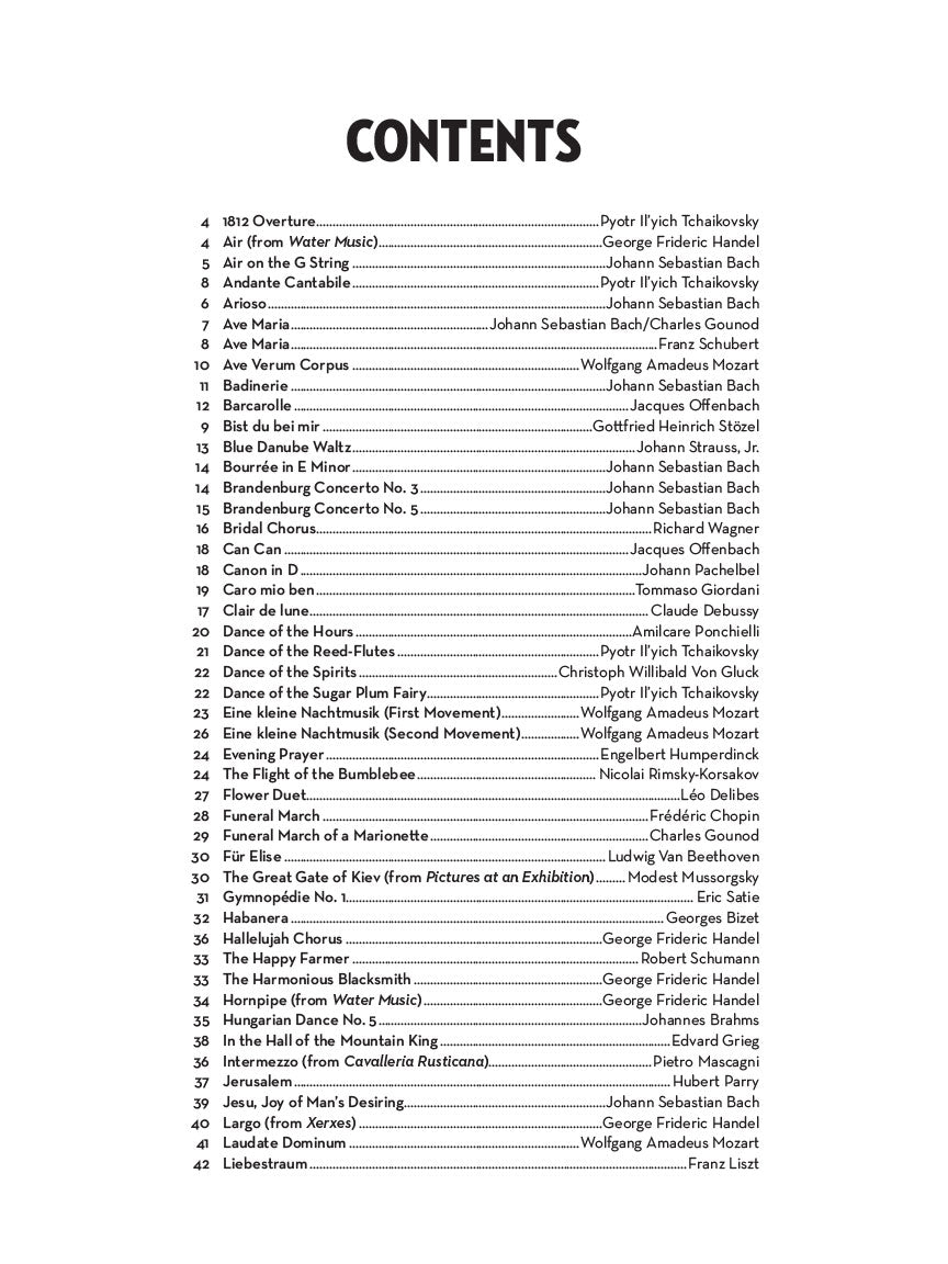 101 Classical Themes For Trombone Book