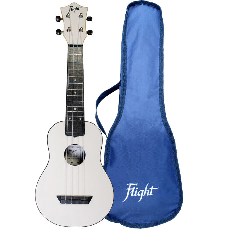 FLIGHT TUS35 ABS TRAVEL SOPRANO UKULELE WHITE