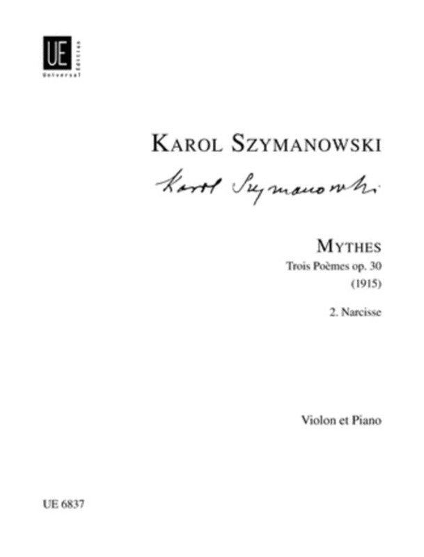 Mythes Op 30 No 2 Narcisse Violin/Piano Book