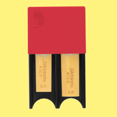 D'Addario Woodwind Reed Guard (Red) - Clarinet and Alto/Soprano Saxophone