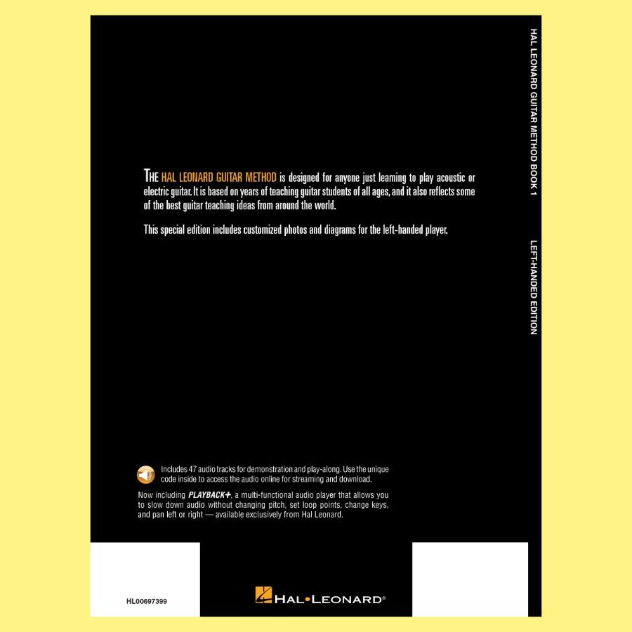 Hal Leonard Left Handed Guitar Method - Book 1 (Book/Ola)