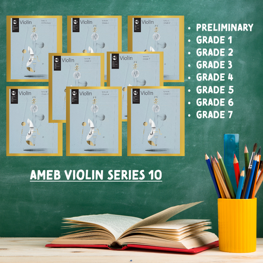 AMEB - Violin Series 10 Teacher Pack D (Preliminary to Grade 7) x 8 Books