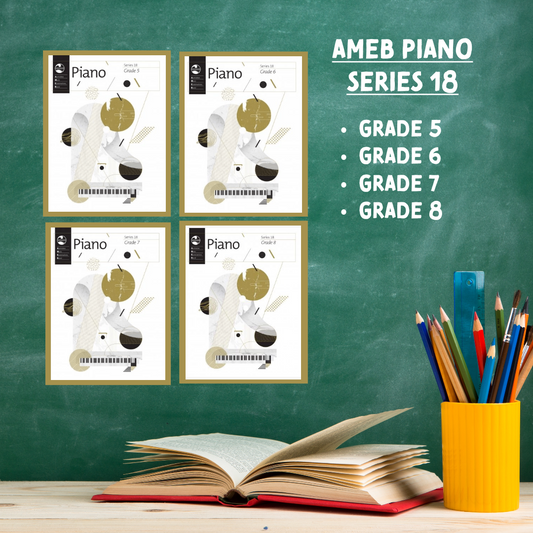 AMEB Piano Series 18 - Teacher Pack B - (Grade 5-Grade 8) 4 Books