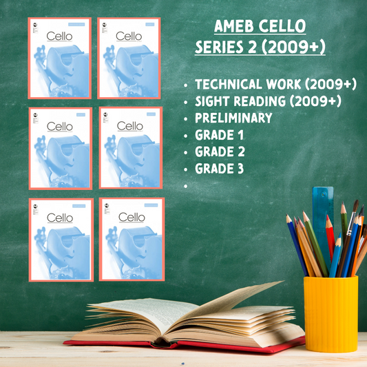 Cello Series 2 - Teacher Pack B (Preliminary to Grade 3 + Technical & Sight Reading) x 6 Books
