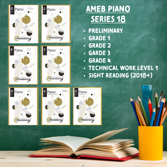 AMEB Piano Series 18 - Teacher Pack D - (Preliminary to Grade 4 + Technical Work 1 + Sight Reading)