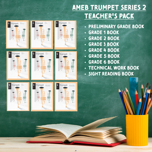 AMEB Trumpet Series 2 - Teacher's Pack A (Preliminary - Grade 6) + Technical & Sight Reading - 9 Books