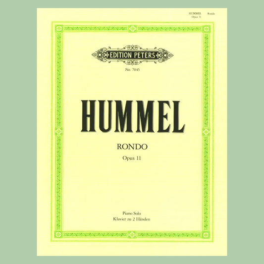 Johann Nepomuk Hummel - Rondo Eb major Op 11 Piano Sheet Music