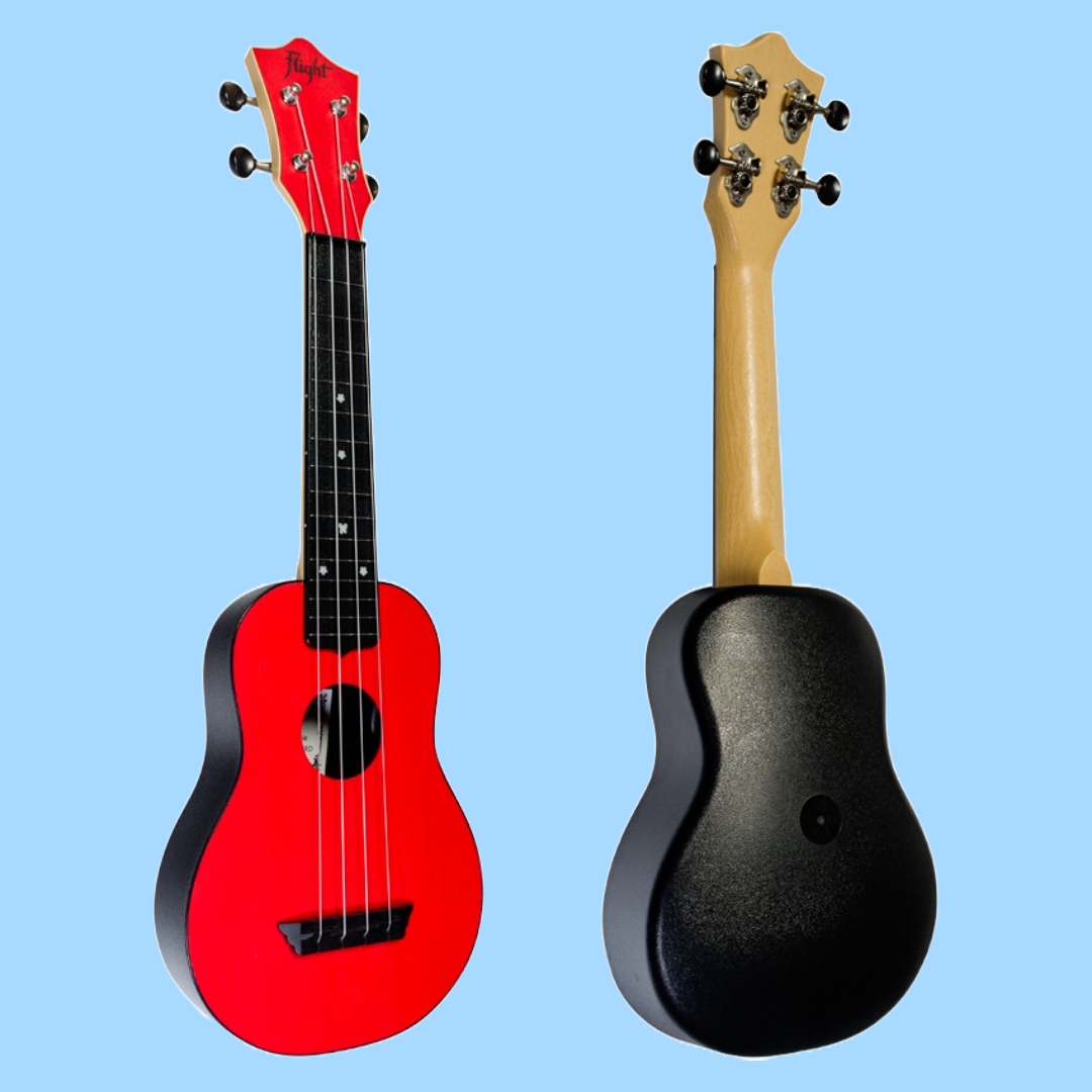 Flight TUS35 ABS Travel Soprano Red Ukulele with Gig Bag