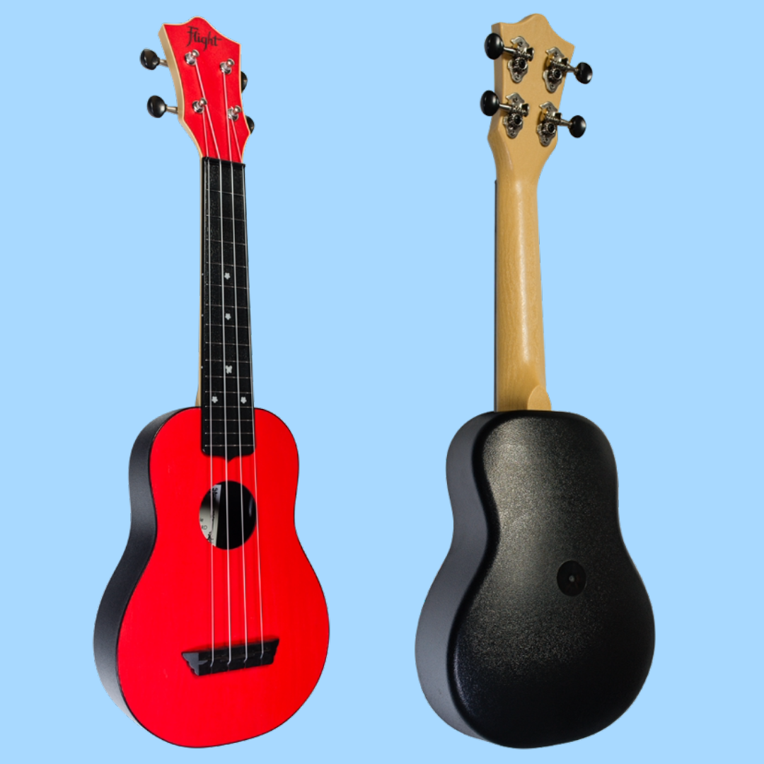 Flight TUS35 ABS Travel Soprano Red Ukulele with Gig Bag