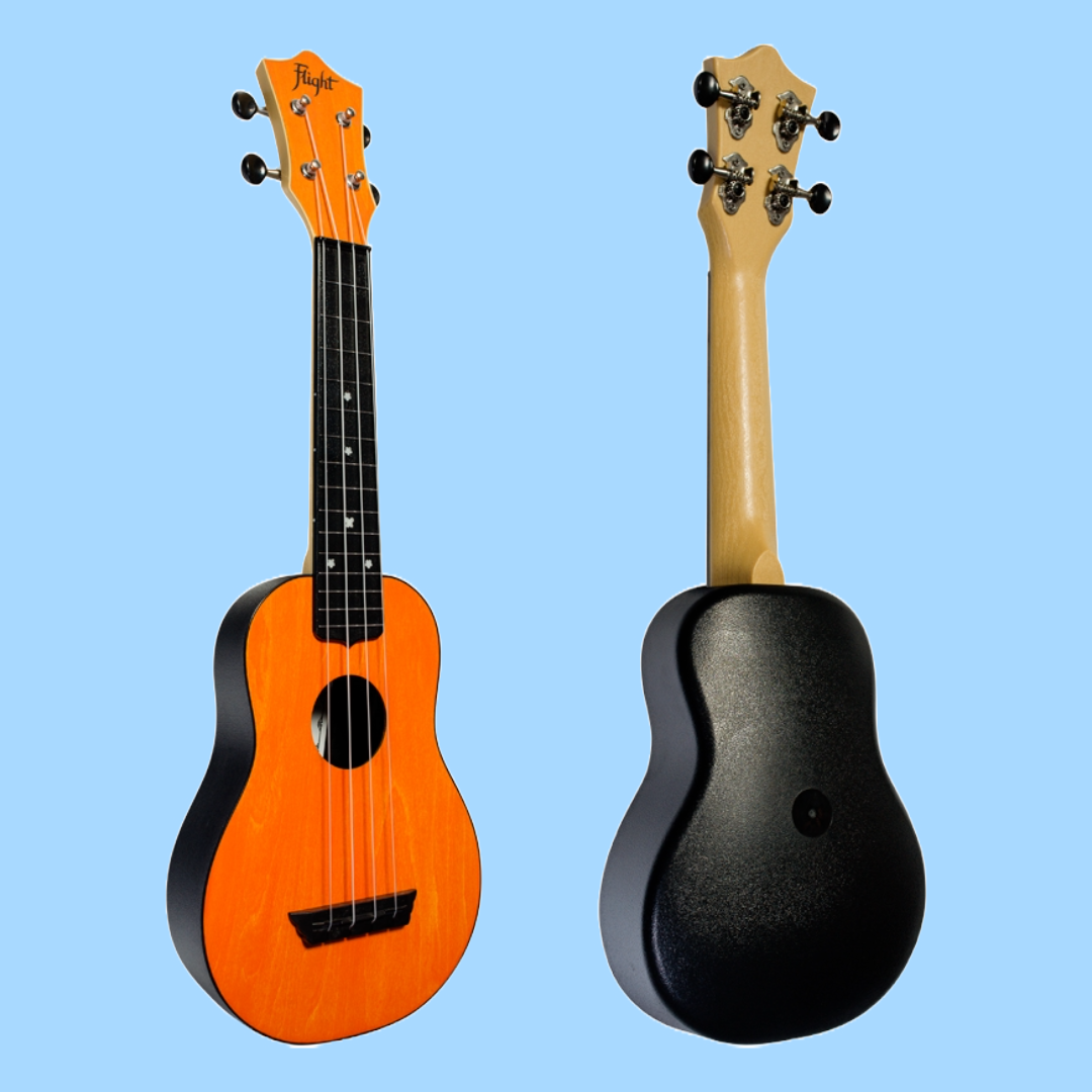 Flight TUS35 ABS Travel Soprano Orange Ukulele with Gig Bag