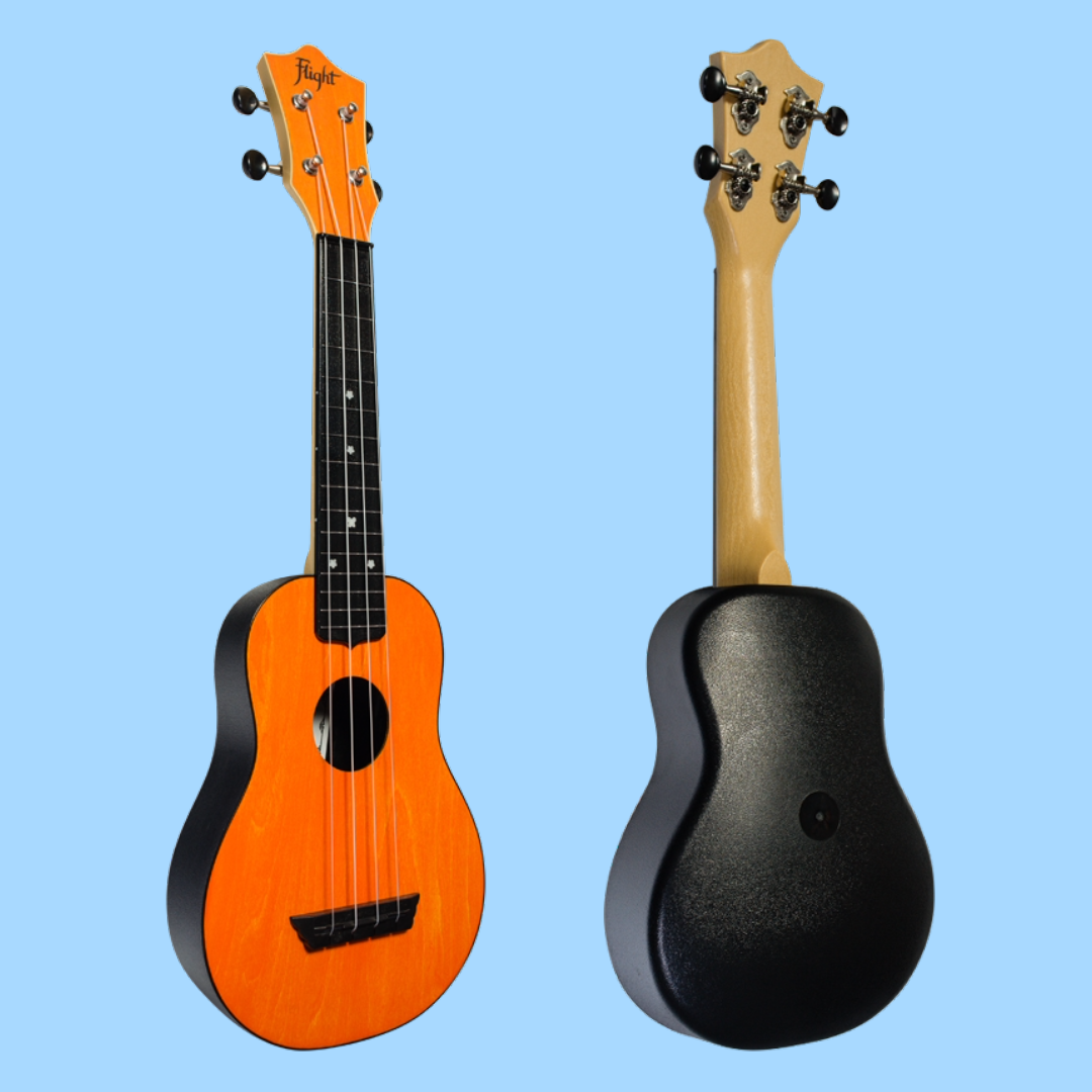 Flight TUS35 ABS Travel Soprano Orange Ukulele with Gig Bag