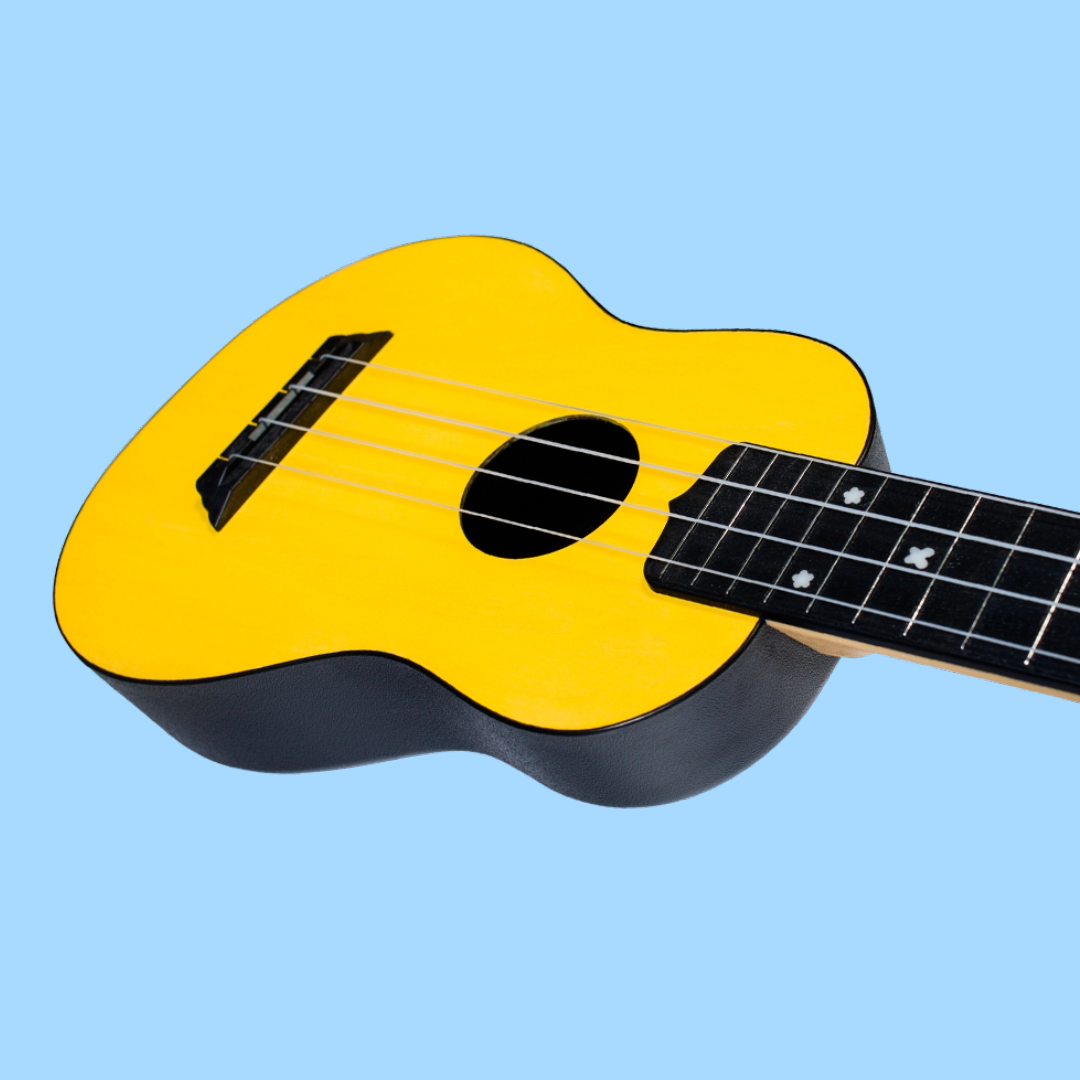 Flight TUS35 ABS Travel Soprano Yellow Ukulele with Gig Bag