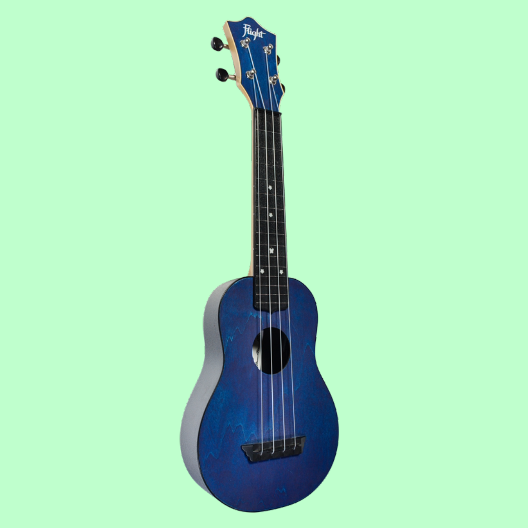 Flight TUS35 ABS Travel Soprano Dark Blue Ukulele with Gig Bag