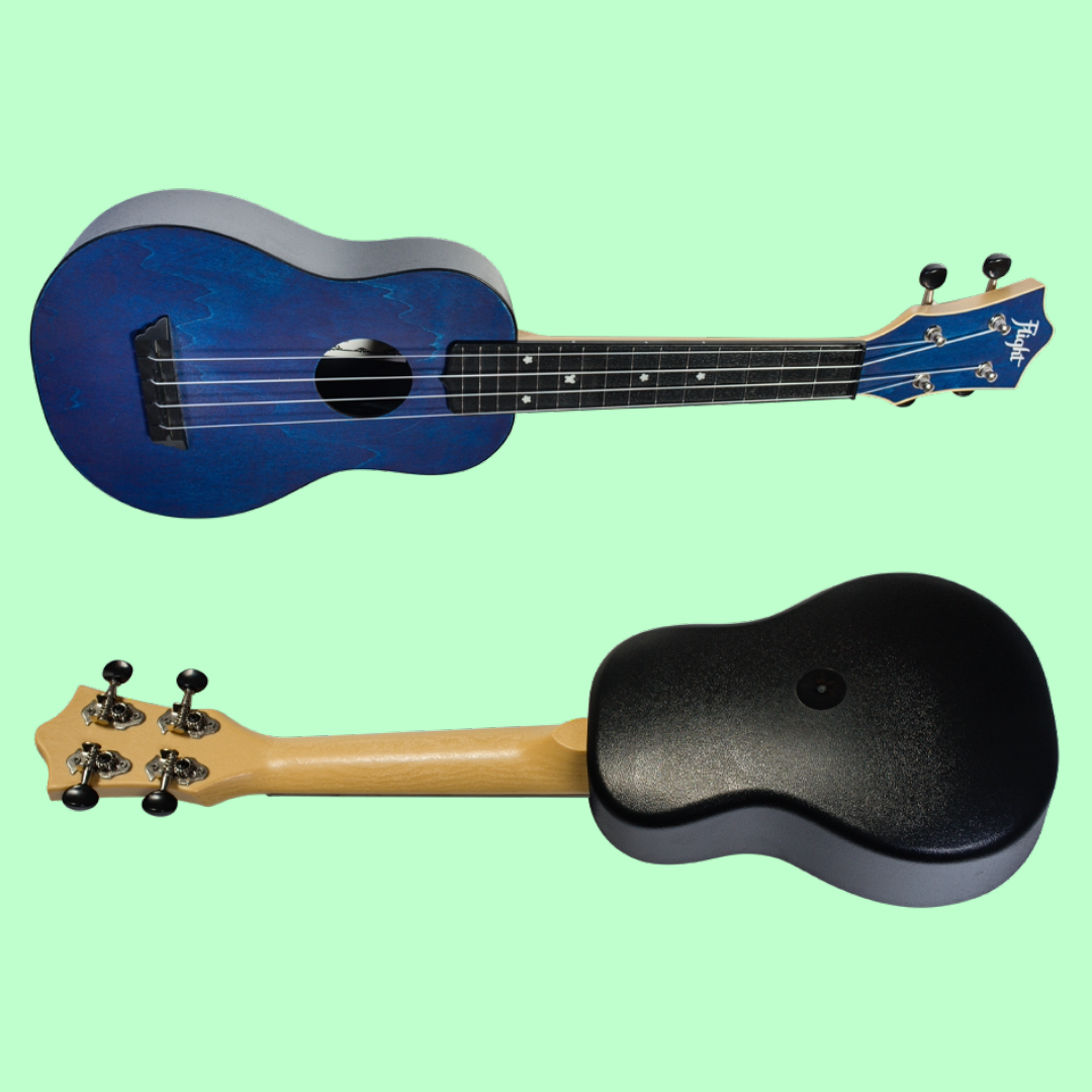 Flight TUS35 ABS Travel Soprano Dark Blue Ukulele with Gig Bag