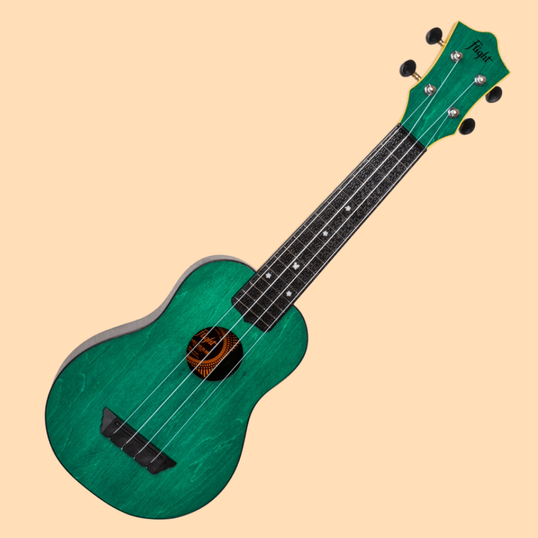 Flight TUS35 ABS Travel Soprano Green Ukulele with Gig Bag