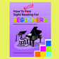 How To Blitz Sight Reading For Beginners Book
