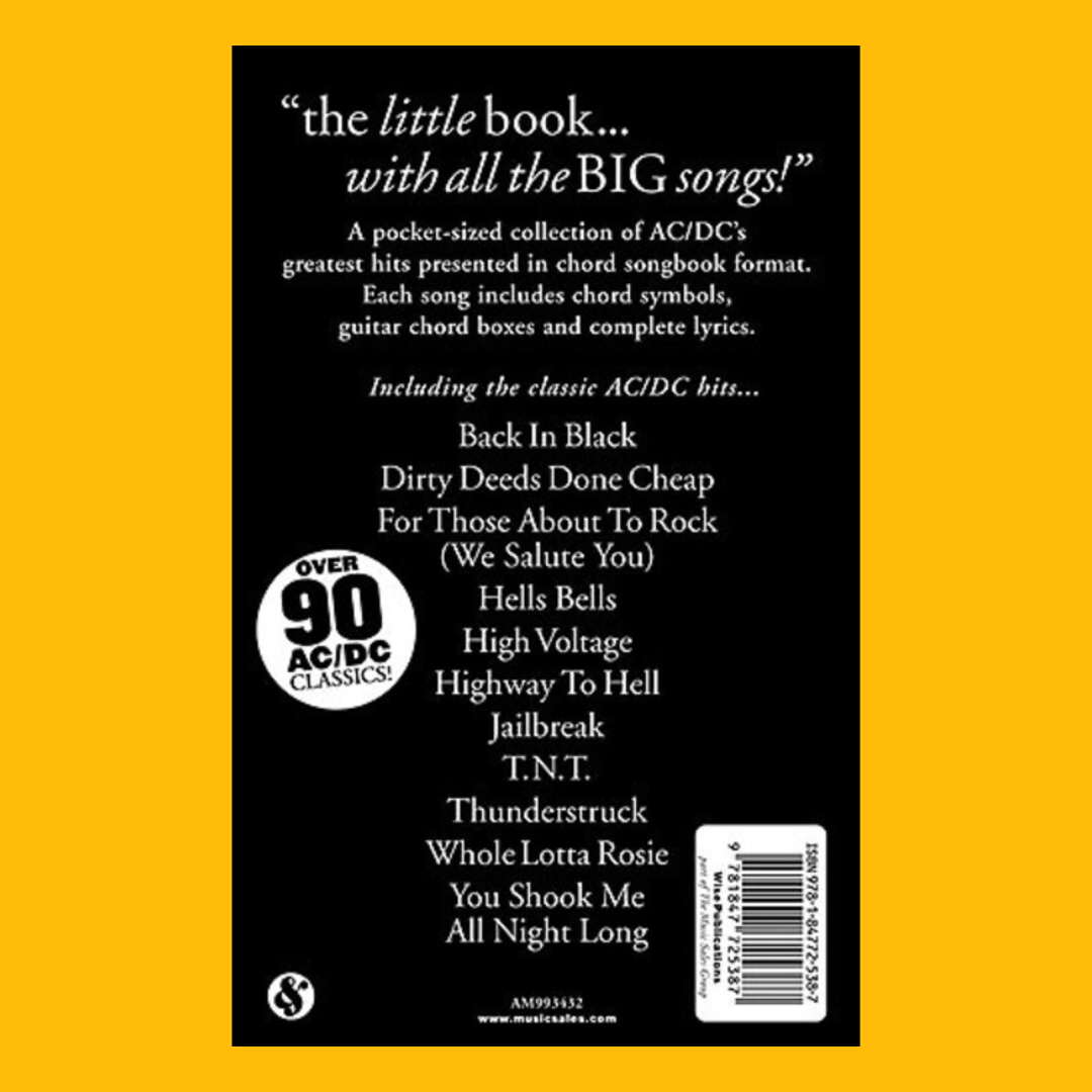 The Little Black Book Of AC/DC For Guitar - 90 Songs