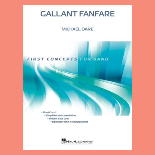 First Concepts Concert Band Series - Gallant Fanfare Score/Parts Book