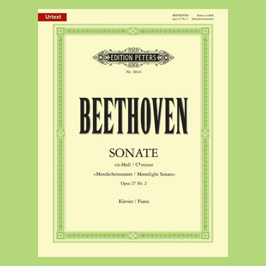 Beethoven - Piano Sonata No. 14 in C minor Op. 27, No. 2 (Moonlight Sonata) Book
