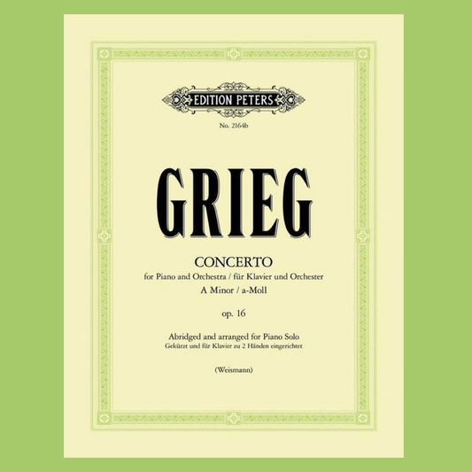 Grieg - Concerto in A minor Op.16 Piano Solo Book