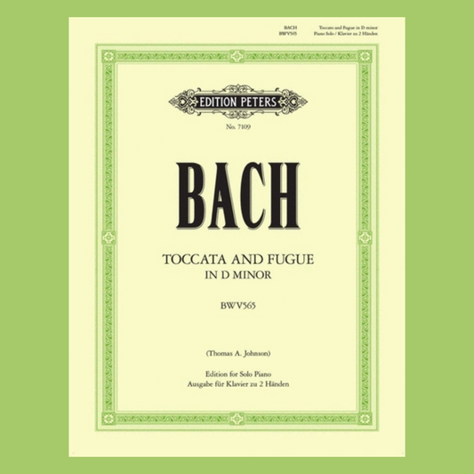 J.S Bach - Toccata and Fugue in D minor BWV 565 Piano Solo Book