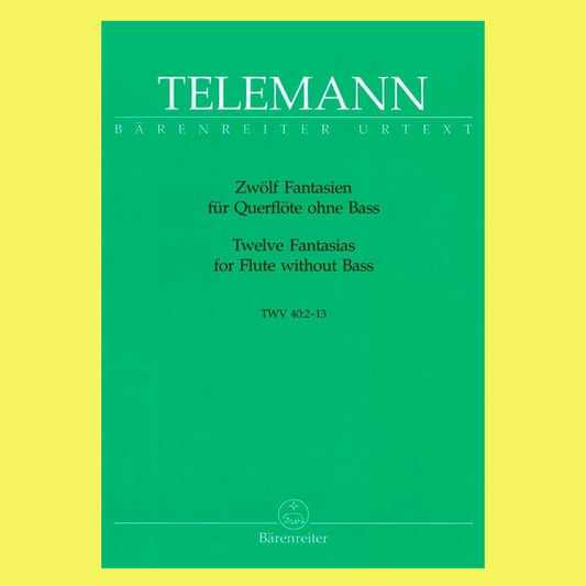 Georg Philipp Telemann - 12 Fantasies For Flute Book