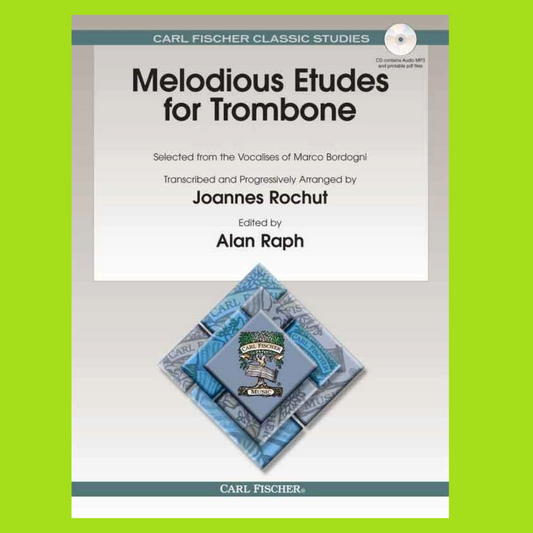 Bordogni - Melodious Etudes Nos 1-60 For Trombone Book 1 (Book/Cd)