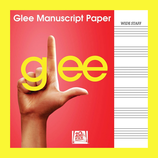 Glee Manuscript Book - 6 Large Staves (32 pages)