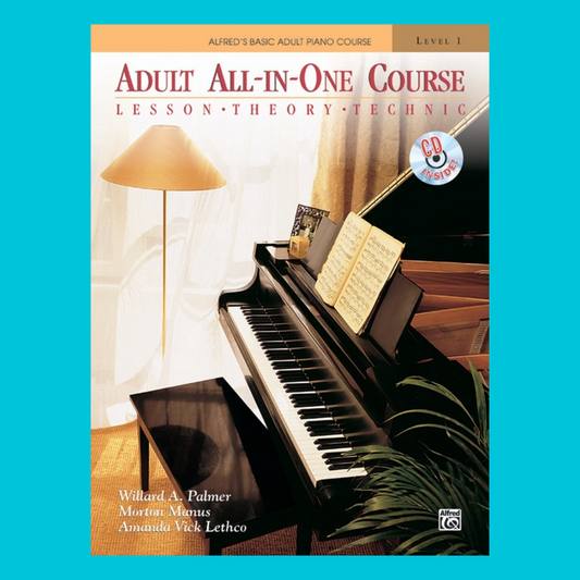 Alfred's Basic Adult All-in-One Piano Course - Book 1 (Book and Cd)