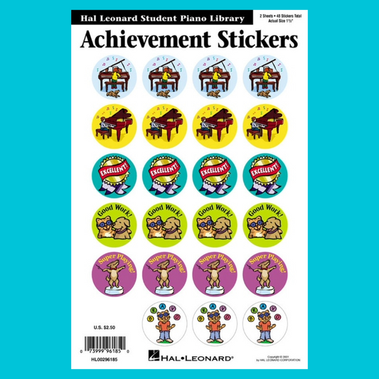 Hal Leonard Student Piano Library - Student Achievement Stickers (48 pack)