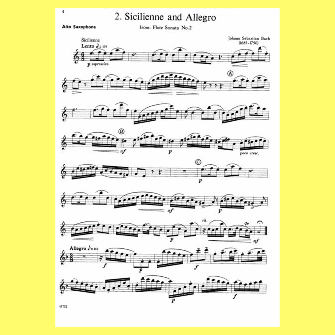Solos For The Alto Saxophone Player Alto Saxophone Book