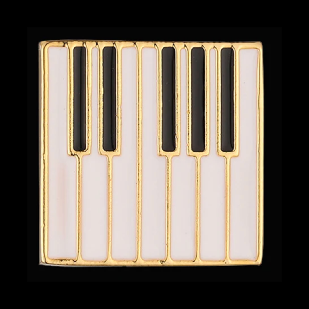 Piano Keys - Copper and Gold Mini Pin