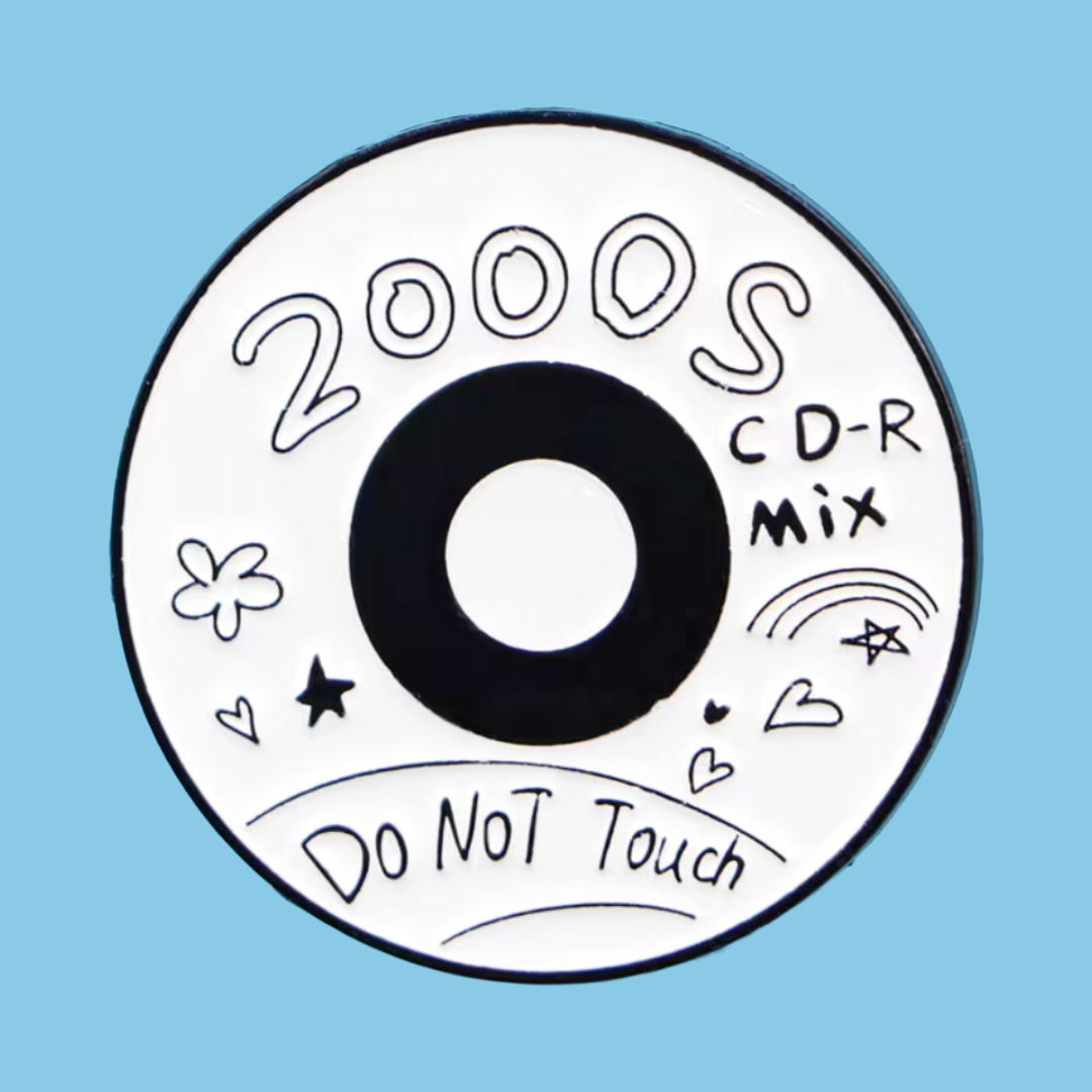 Throwback 2000s CD Enamel Pin