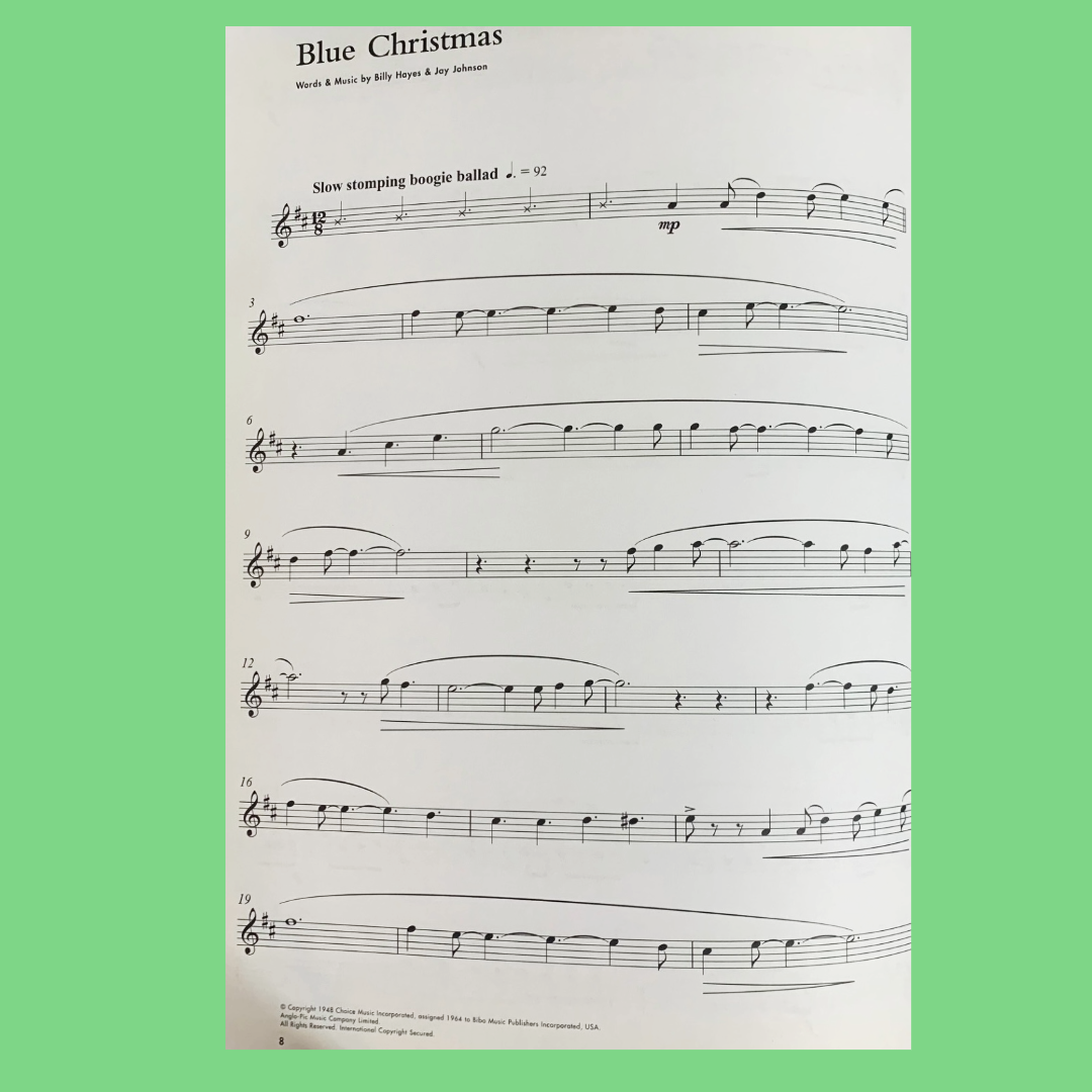 Guest Spot - Christmas Favourites 中音萨克斯管伴奏书/CD