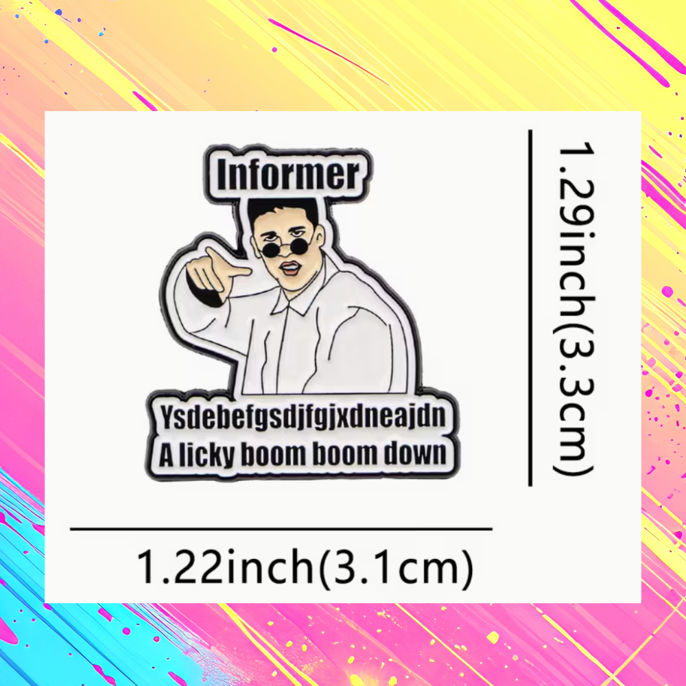 Snow - Informer Funny 90's Hip Hop Enamel Pin