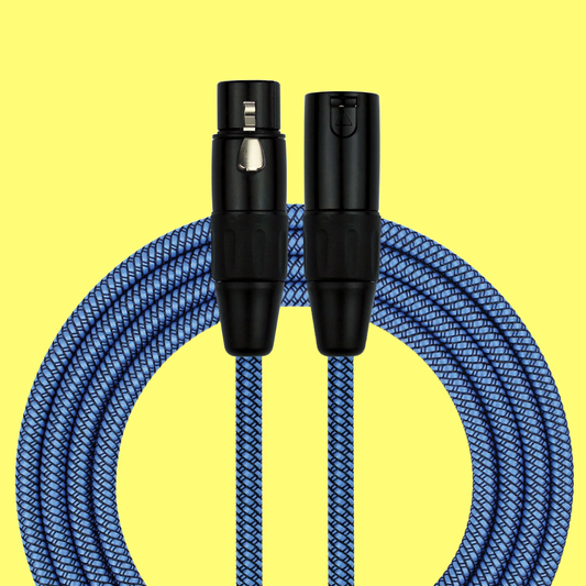 Kirlin Entry Woven Blue 20ft XLR - XLR Microphone Cable