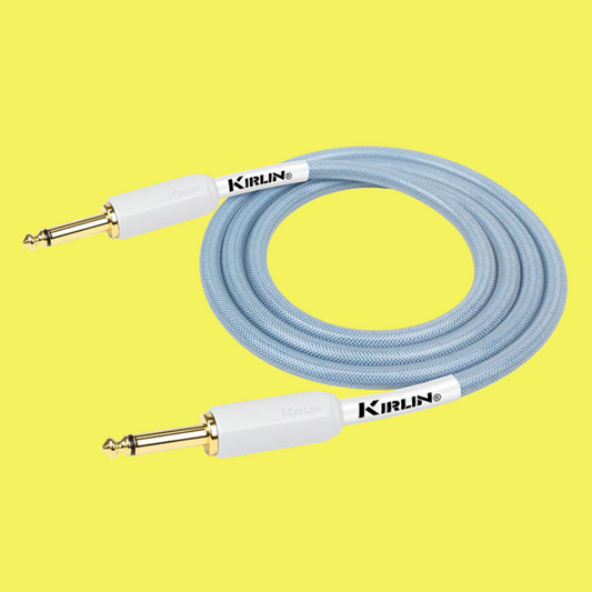 Kirlin KIPW201WGR-10 10ft Blue PVC-Woven Premium Plus Instrument Cable
